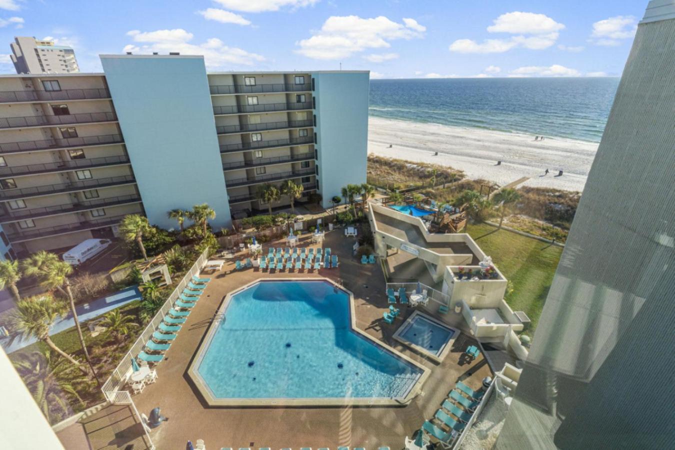 Seas The Day - Top Of The Gulf 320 - Beach Front Resort - Free Beach Chair Service Панама-Сіті-Біч Екстер'єр фото